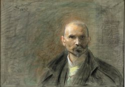 Leon Wyczółkowski, Autoportret, 1897, MOB W. 451